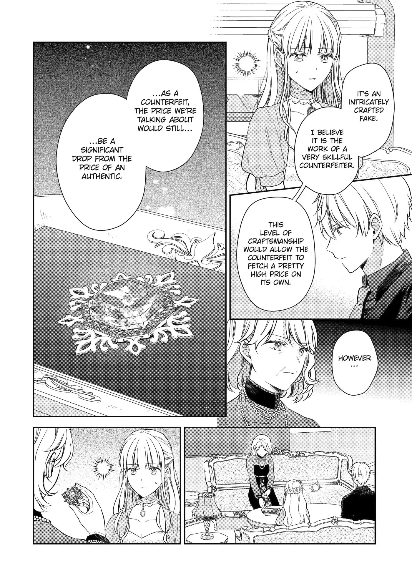 Botsuraku Reijou no Okinimesu mama ~Konyaku Haki Sareta node Houseki Kanteishi to Shite Dokuritsu Shimasu~ Chapter 12.1 page 8