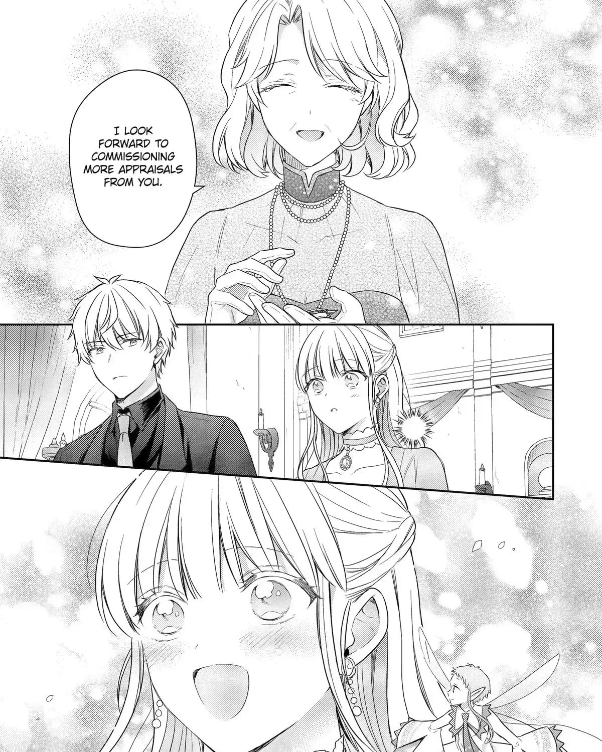 Botsuraku Reijou no Okinimesu mama ~Konyaku Haki Sareta node Houseki Kanteishi to Shite Dokuritsu Shimasu~ Chapter 12 page 53