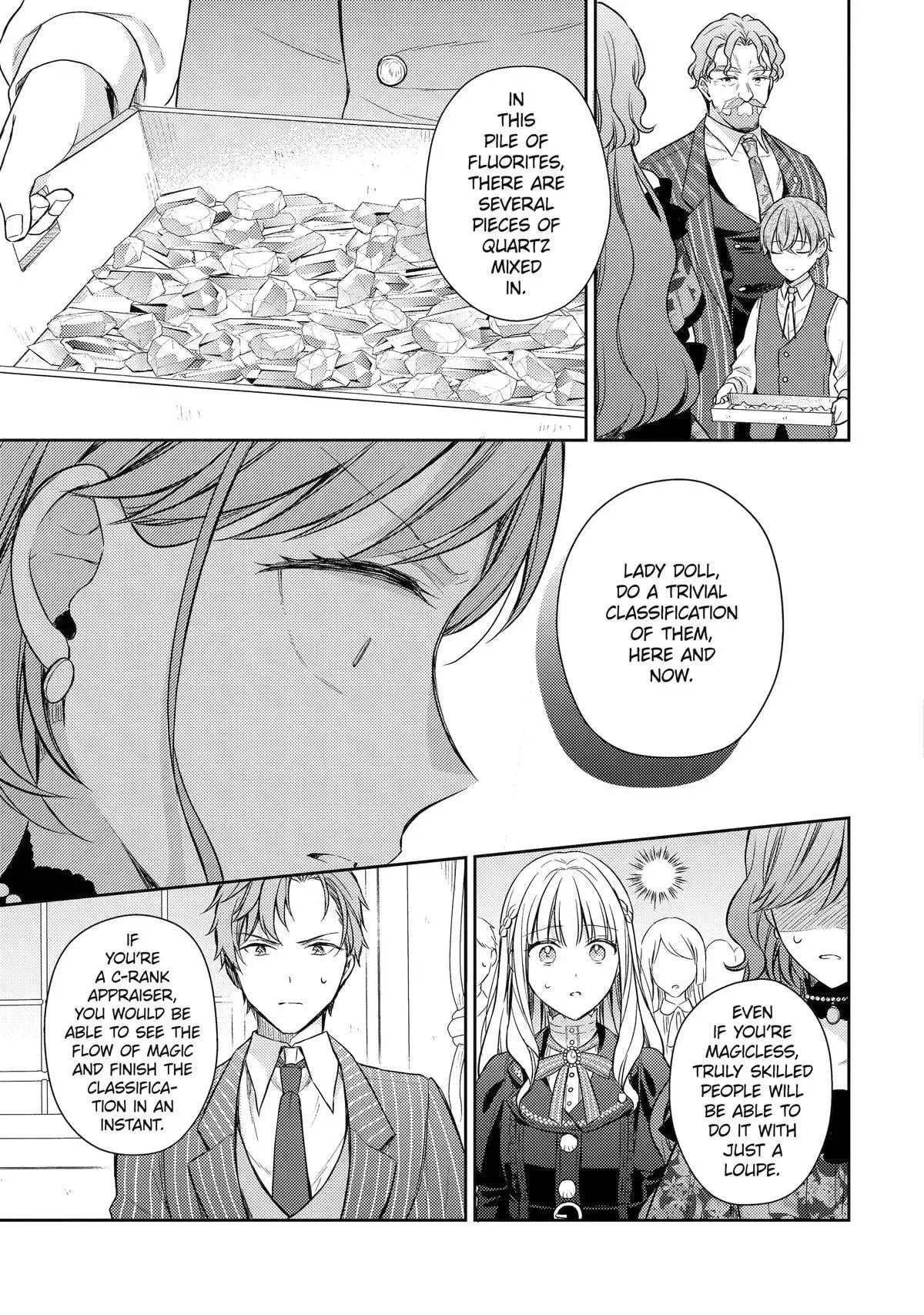 Botsuraku Reijou no Okinimesu mama ~Konyaku Haki Sareta node Houseki Kanteishi to Shite Dokuritsu Shimasu~ Chapter 13 page 53