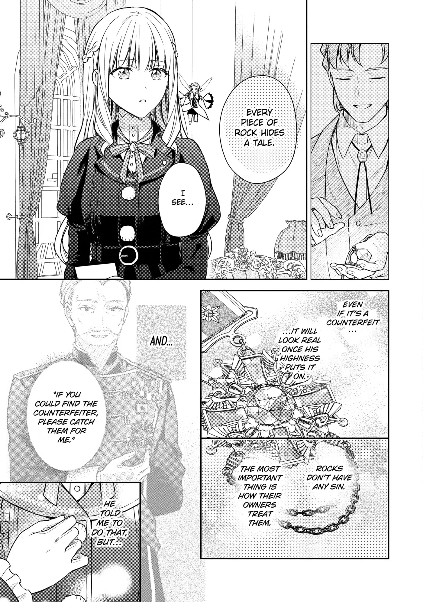 Botsuraku Reijou no Okinimesu mama ~Konyaku Haki Sareta node Houseki Kanteishi to Shite Dokuritsu Shimasu~ Chapter 14 page 55