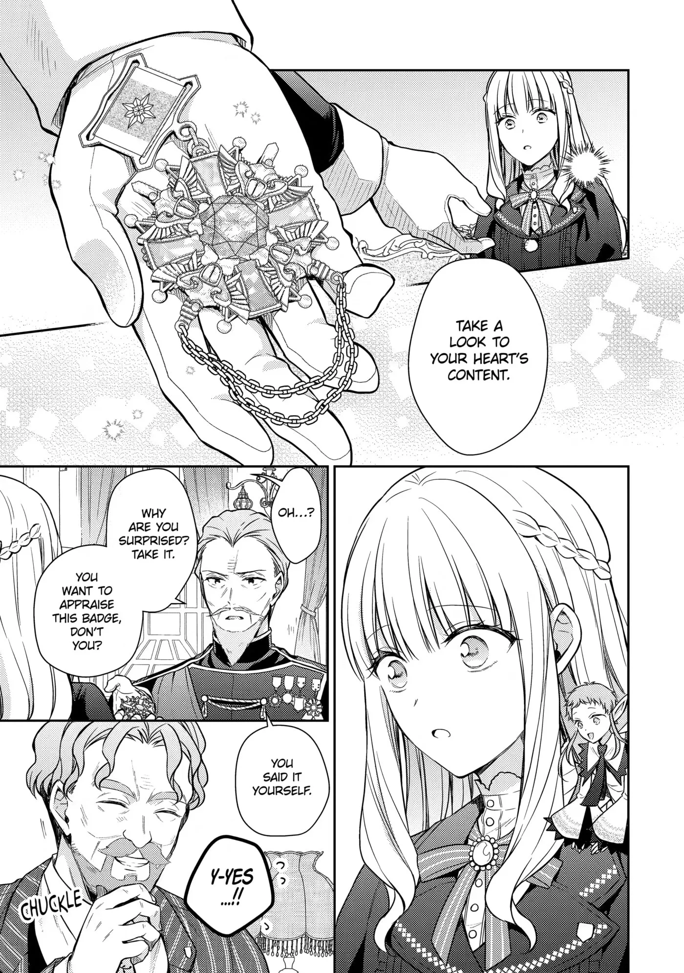 Botsuraku Reijou no Okinimesu mama ~Konyaku Haki Sareta node Houseki Kanteishi to Shite Dokuritsu Shimasu~ Chapter 14 page 34