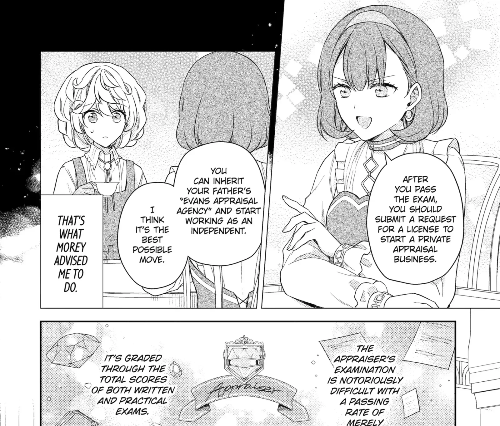 Botsuraku Reijou no Okinimesu mama ~Konyaku Haki Sareta node Houseki Kanteishi to Shite Dokuritsu Shimasu~ Chapter 3.1 page 3