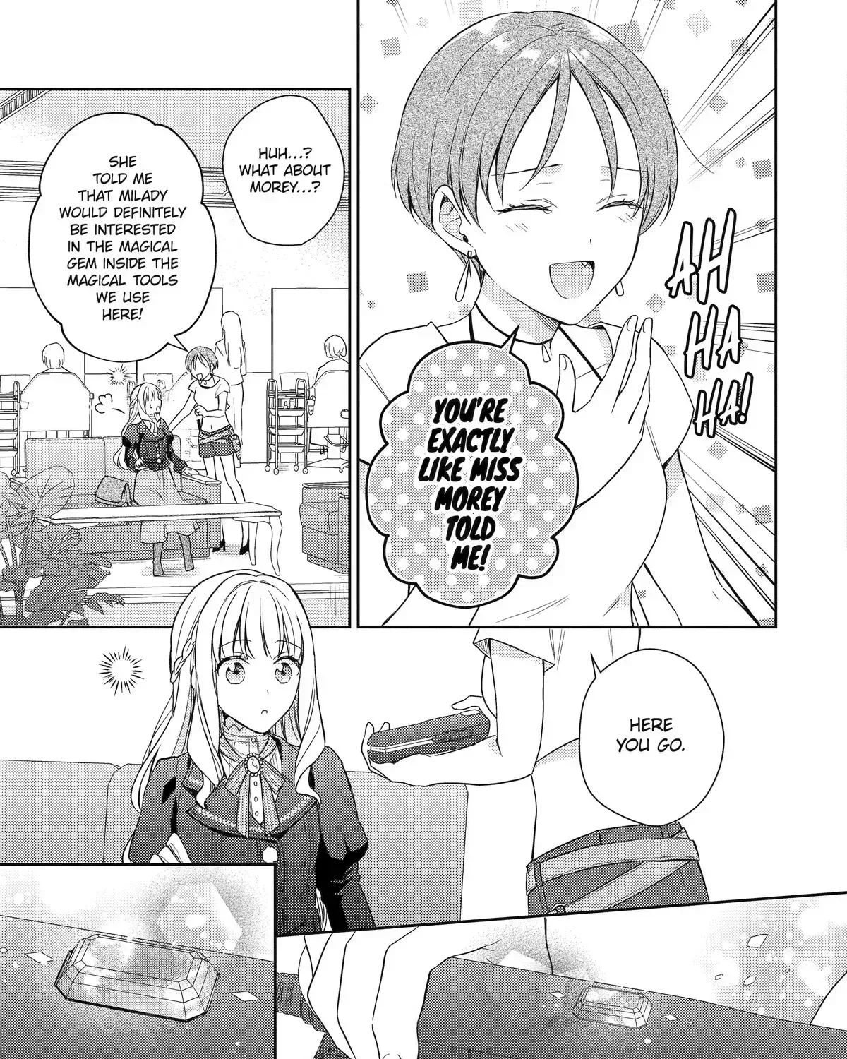 Botsuraku Reijou no Okinimesu mama ~Konyaku Haki Sareta node Houseki Kanteishi to Shite Dokuritsu Shimasu~ Chapter 4 page 59