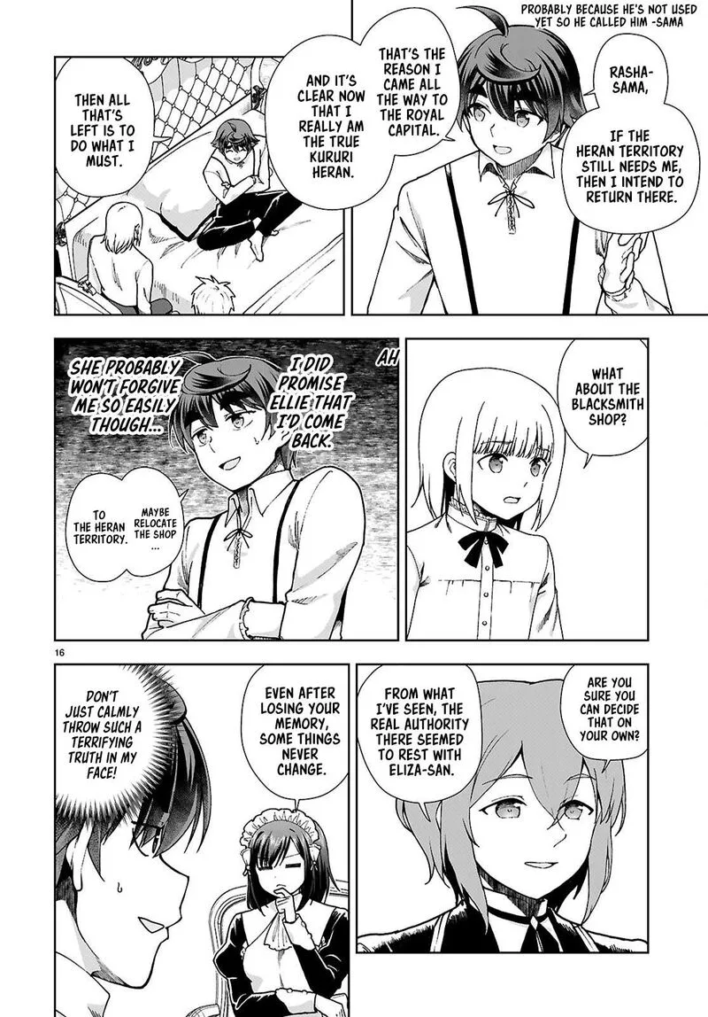Botsuraku Youtei Nanode, Kajishokunin wo Mezasu Chapter 92 page 16