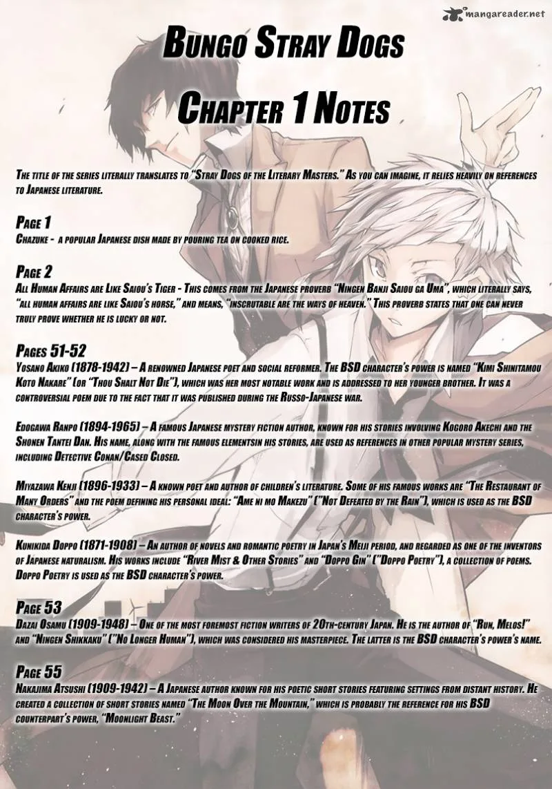 Bungo Stray Dogs Chapter 1 page 54