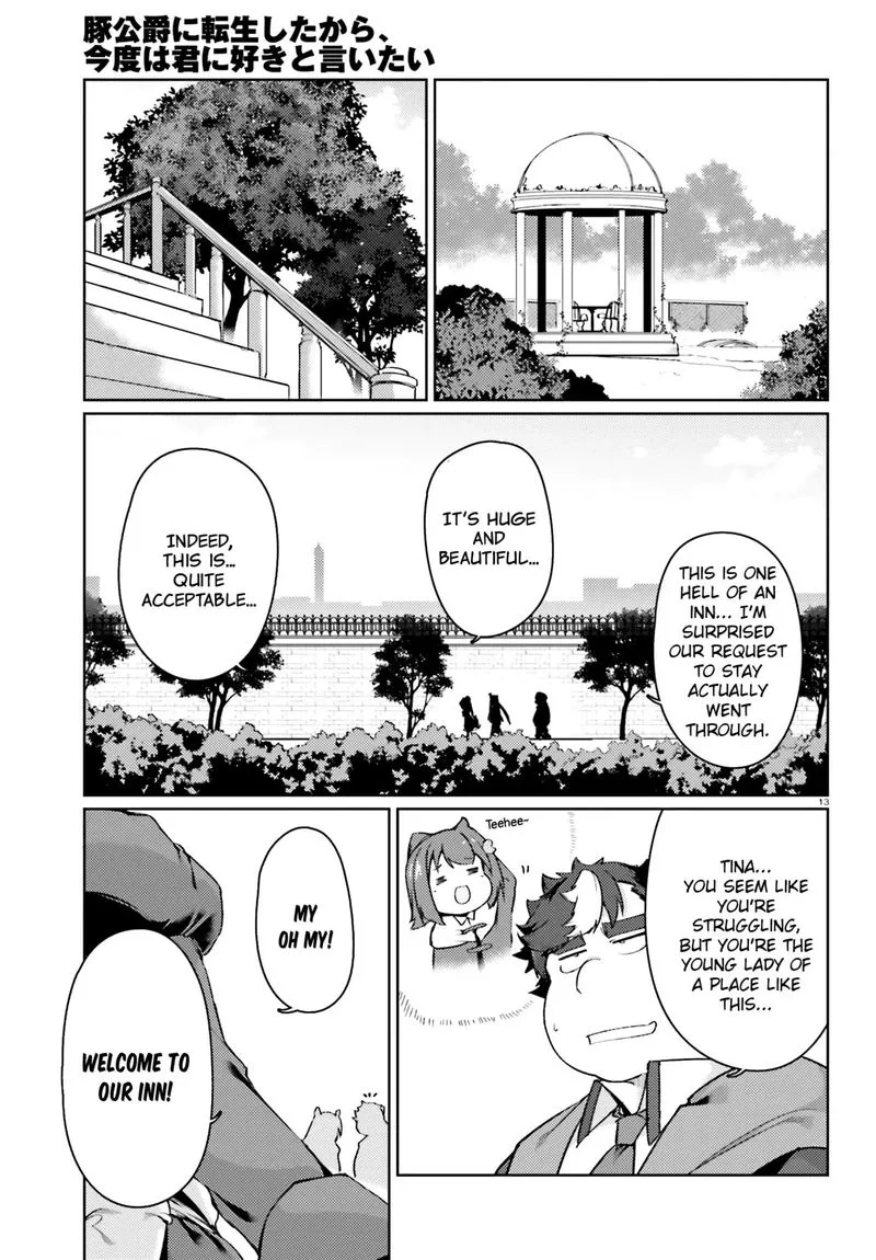 Buta Koushaku ni Tensei Shitakara, Kondo wa Kimi ni Suki to Iitai Chapter 14 page 13