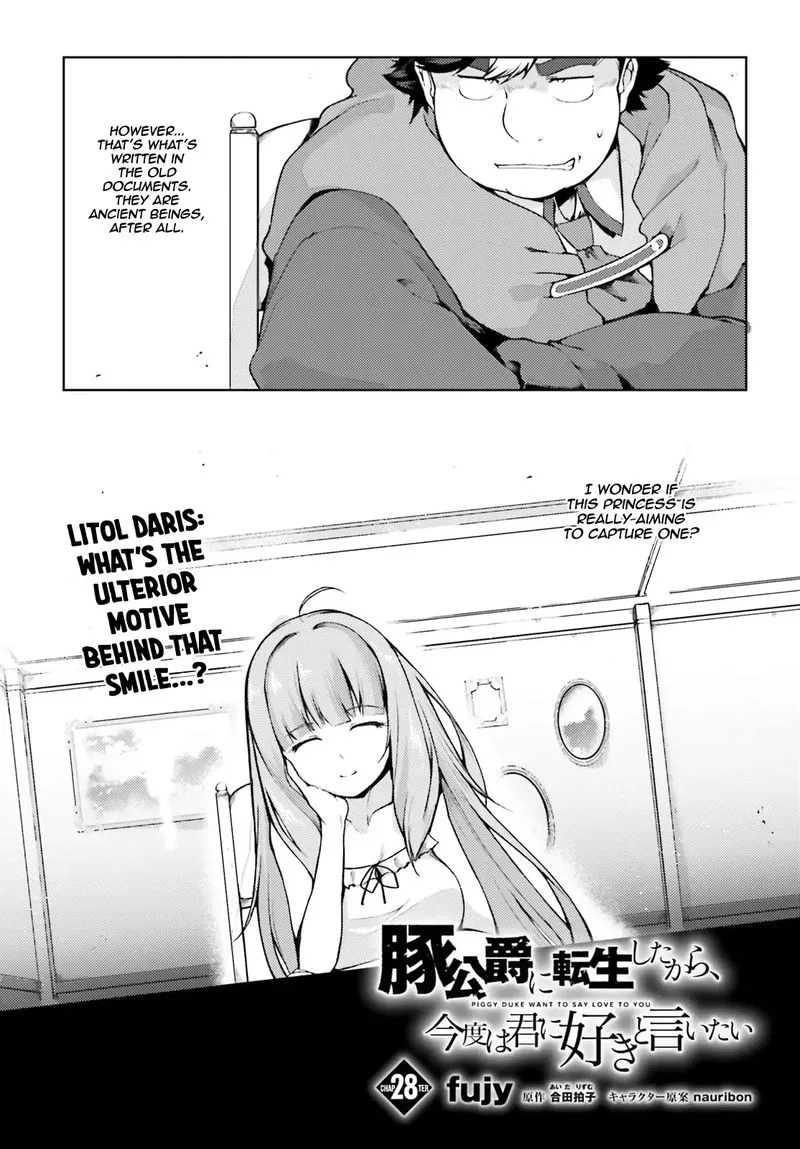 Buta Koushaku ni Tensei Shitakara, Kondo wa Kimi ni Suki to Iitai Chapter 28 page 2