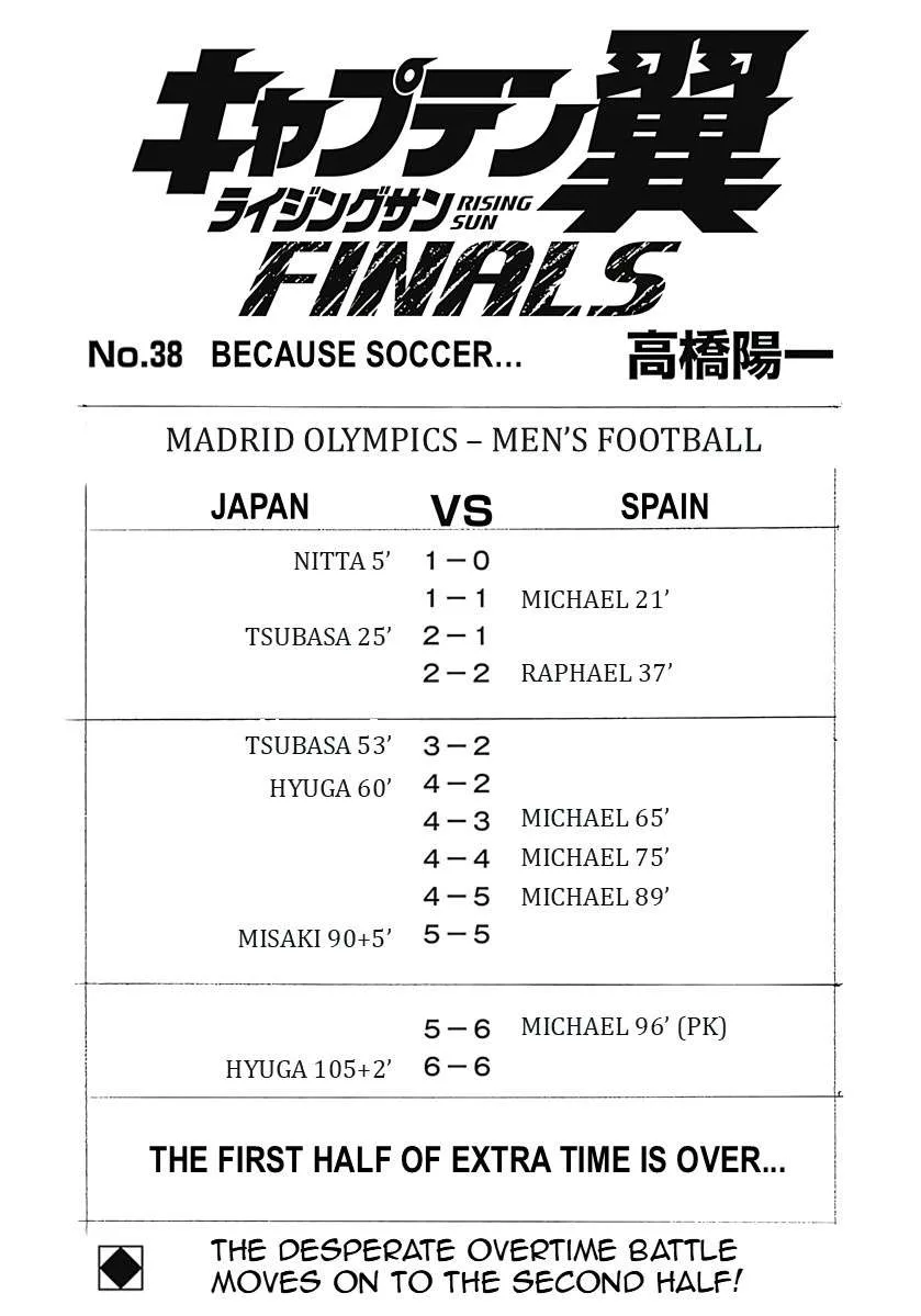 Captain Tsubasa - Rising Sun - FINALS Chapter 38 page 1