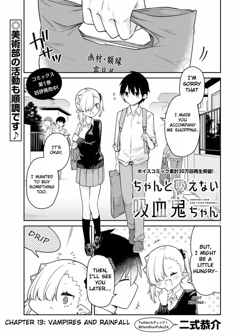 Chanto Suenai Kyuuketsuki-chan Chapter 13 page 1
