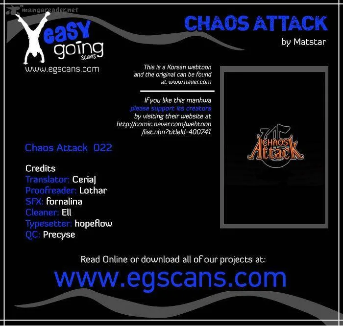Chaos Attack Chapter 22 page 1