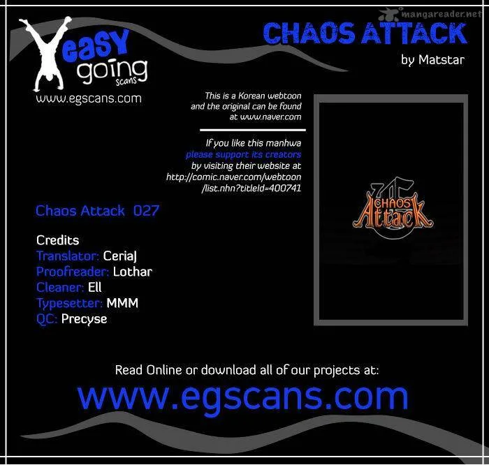 Chaos Attack Chapter 27 page 1