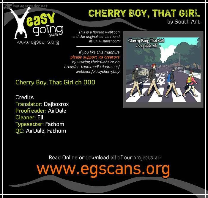 Cherry Boy, That Girl Chapter 1 page 1