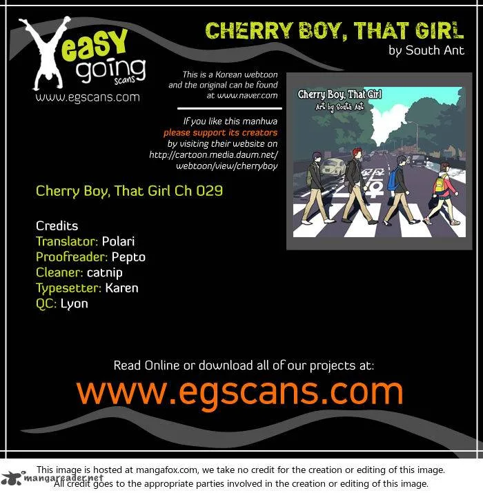 Cherry Boy, That Girl Chapter 29 page 1