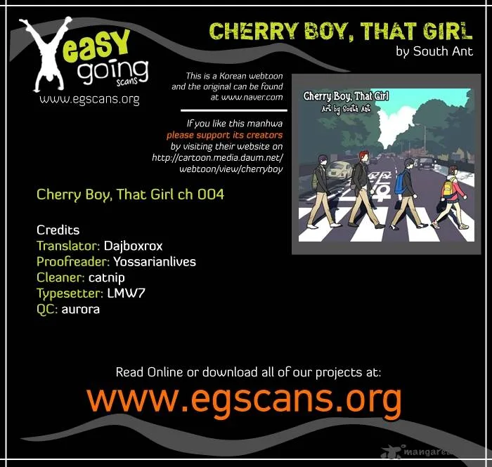Cherry Boy, That Girl Chapter 4 page 1