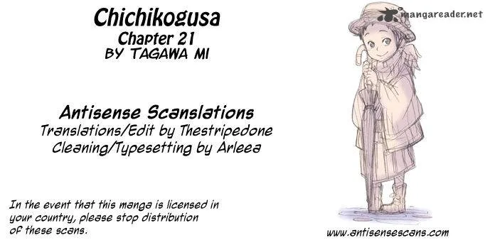 Chichikogusa Chapter 21 page 1