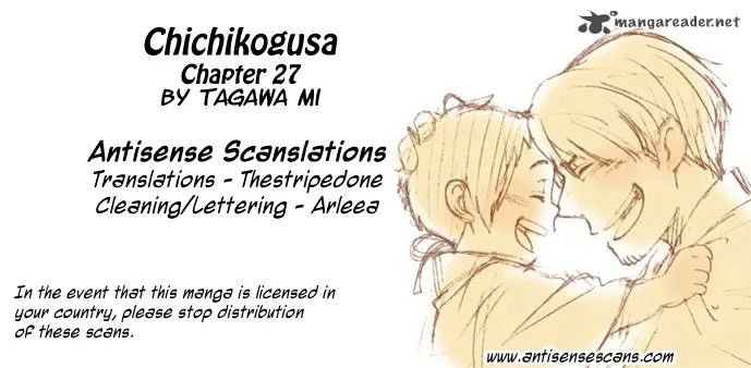 Chichikogusa Chapter 27 page 1