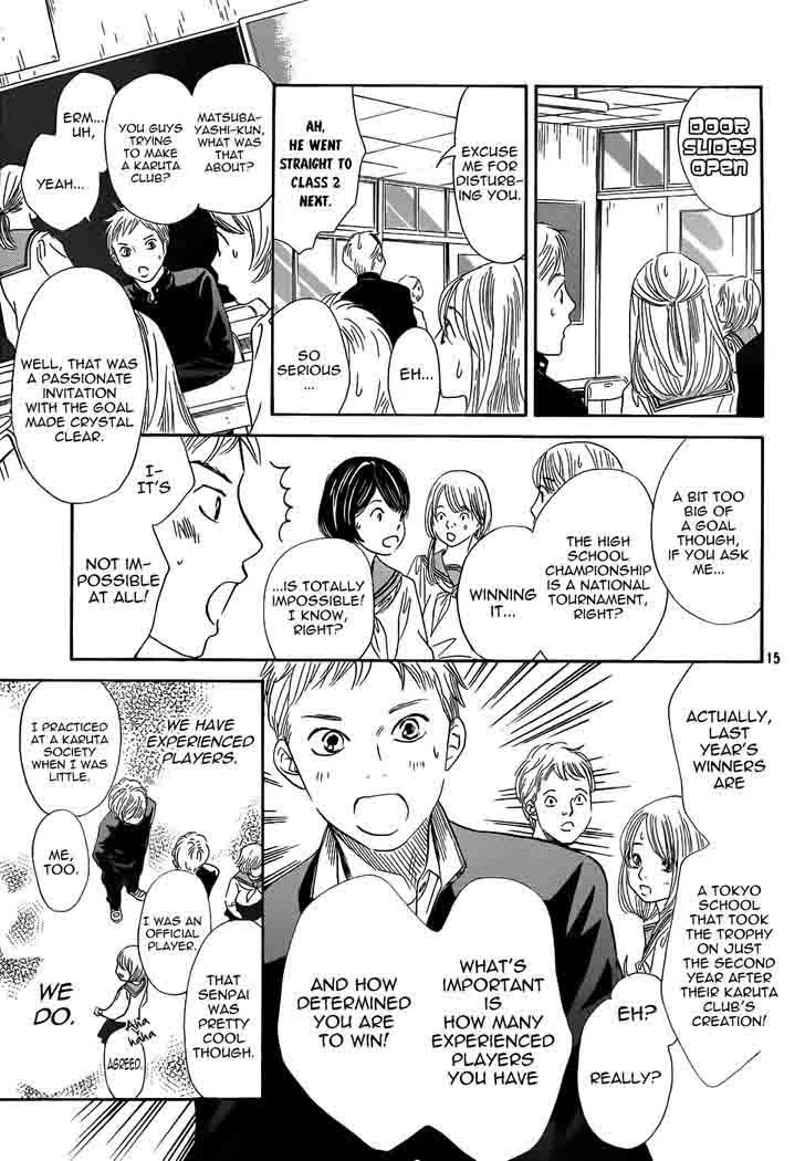 Chihayafuru Chapter 140 page 15