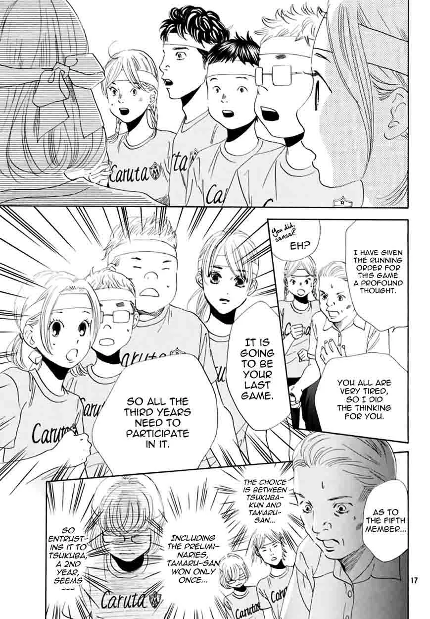 Chihayafuru Chapter 160 page 15