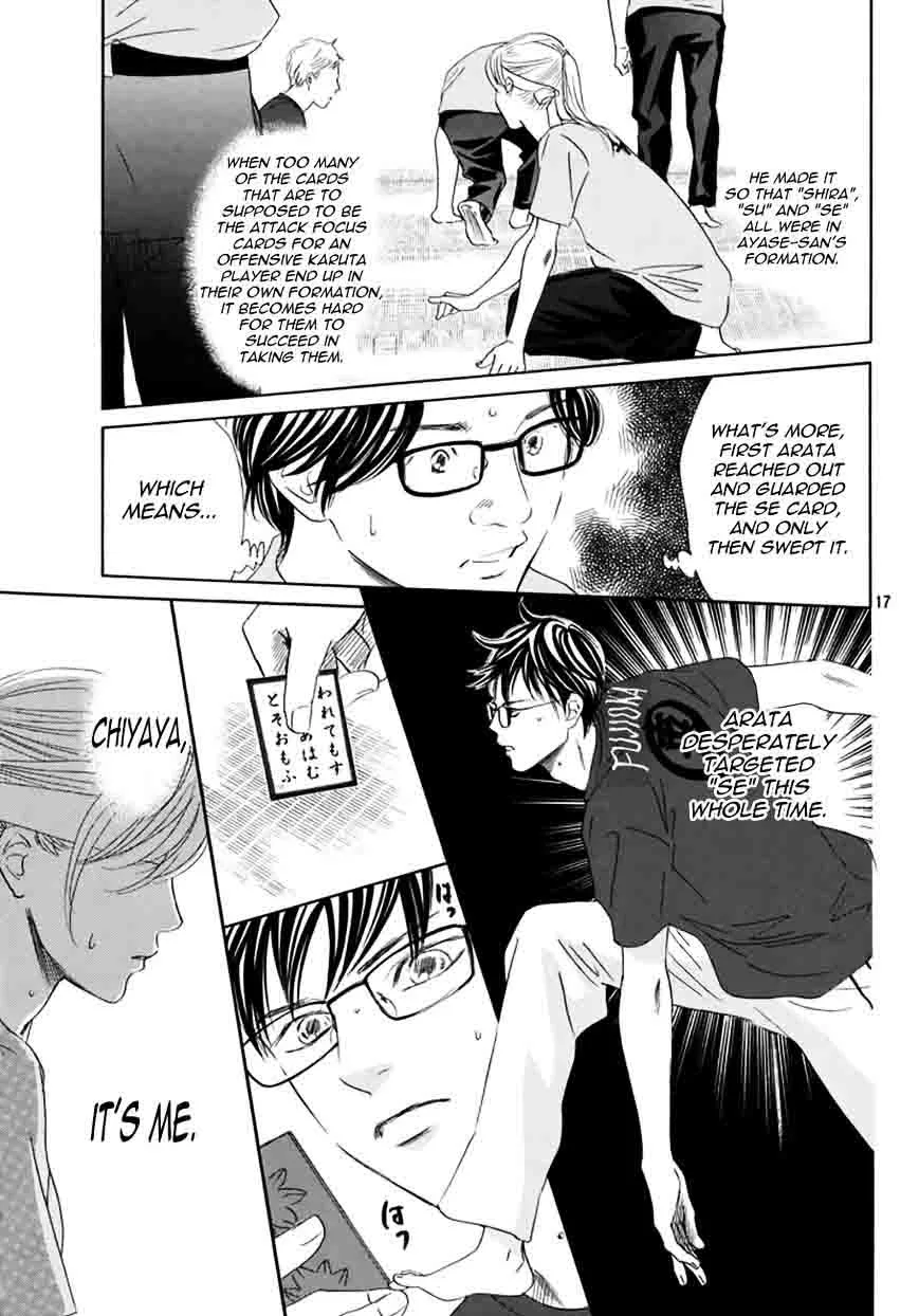 Chihayafuru Chapter 163 page 16