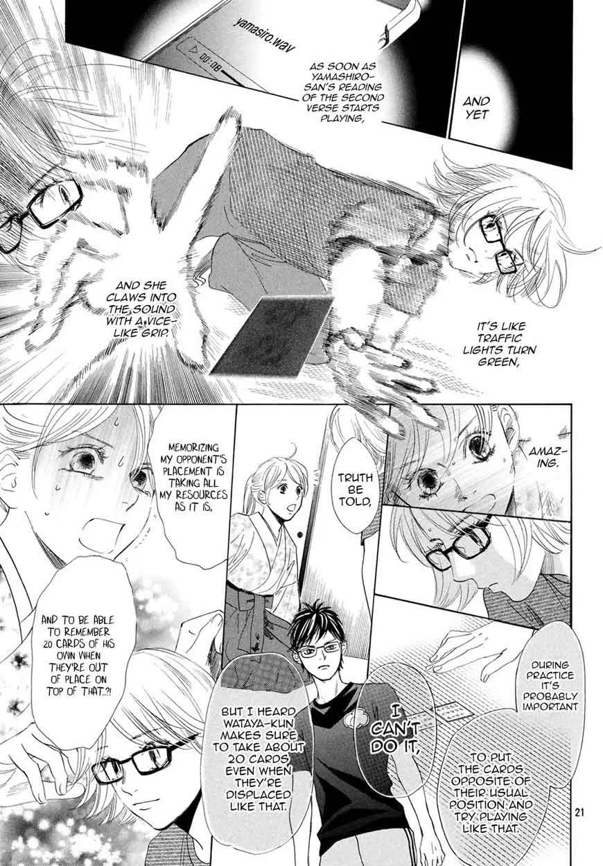 Chihayafuru Chapter 193 page 21