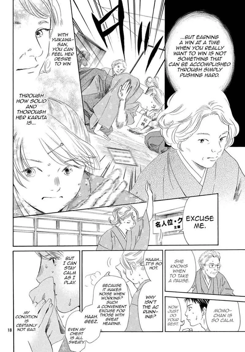 Chihayafuru Chapter 196 page 18