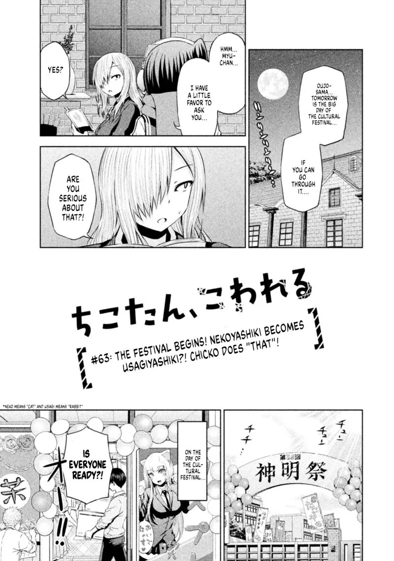 Chikotan, Kowareru Chapter 63 page 1