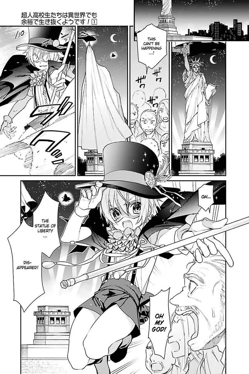 Choujin Koukousei-tachi wa Isekai demo Yoyuu de Ikinuku you desu! Chapter 1 page 7