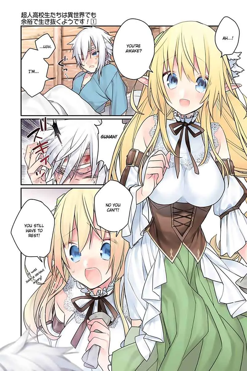 Choujin Koukousei-tachi wa Isekai demo Yoyuu de Ikinuku you desu! Chapter 2 page 1