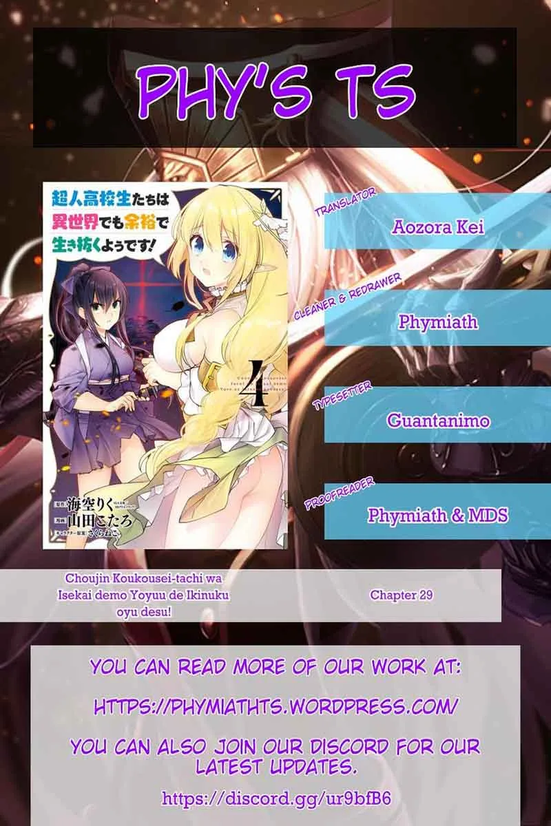 Choujin Koukousei-tachi wa Isekai demo Yoyuu de Ikinuku you desu! Chapter 29 page 23