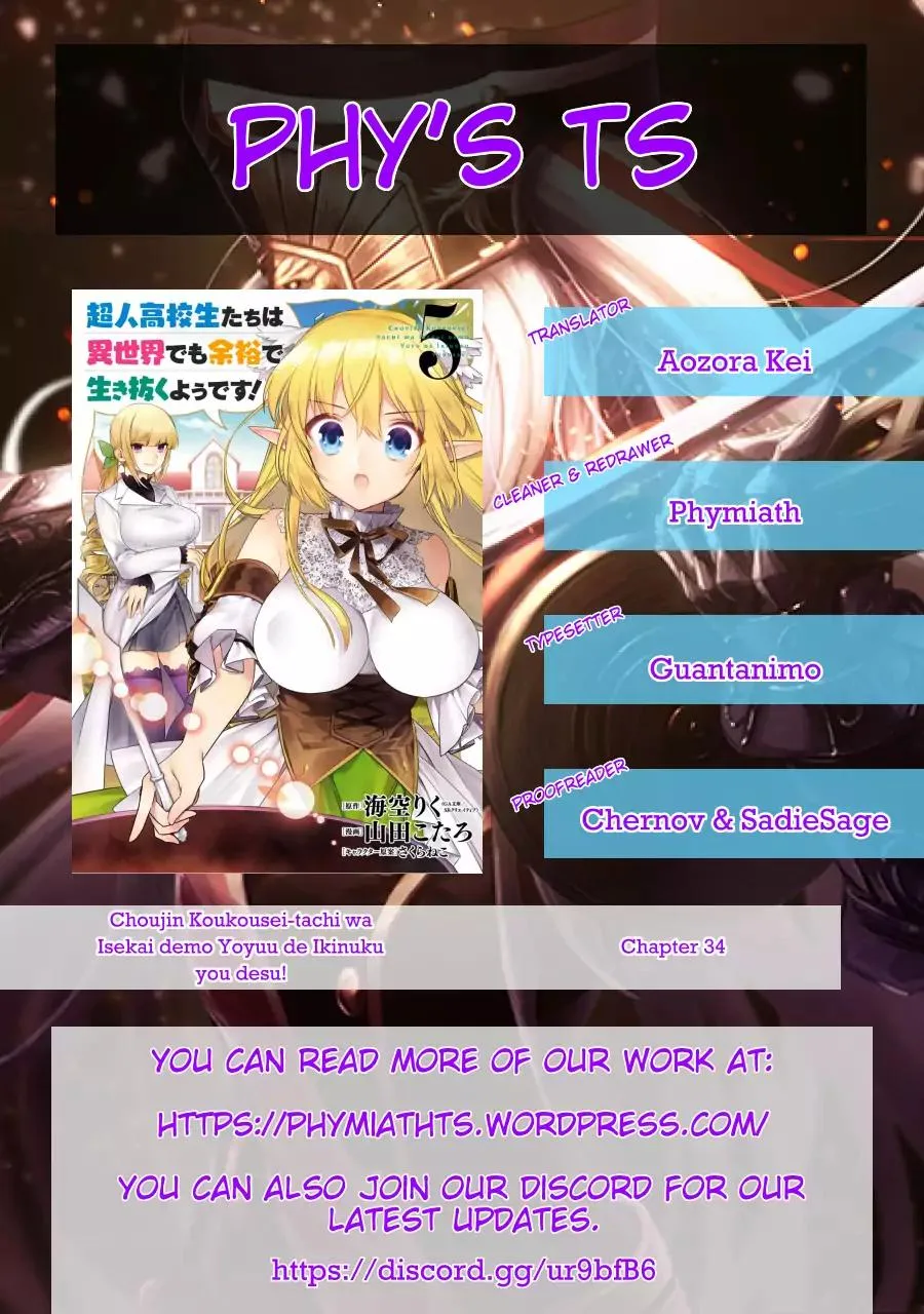 Choujin Koukousei-tachi wa Isekai demo Yoyuu de Ikinuku you desu! Chapter 34 page 20