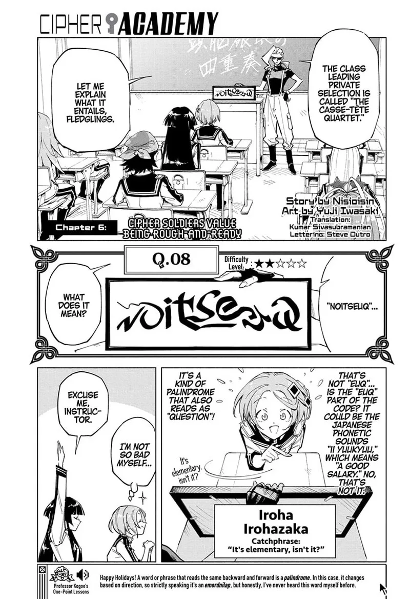 Cipher Academy Chapter 6 page 1