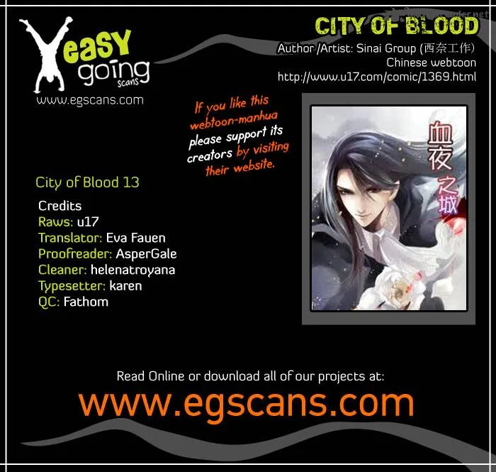 City of Blood Chapter 13 page 1