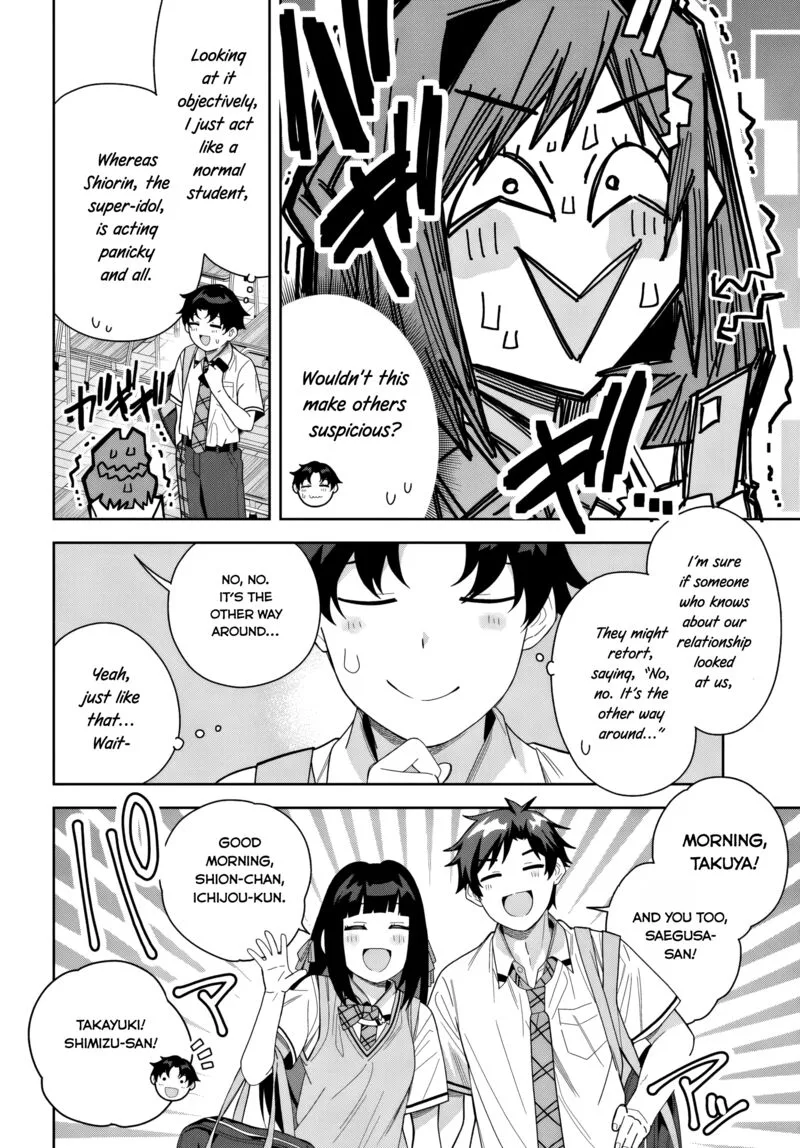 Classmate no Moto Idol ga, Tonikaku Kyodou Fushin Nan desu Chapter 24 page 10