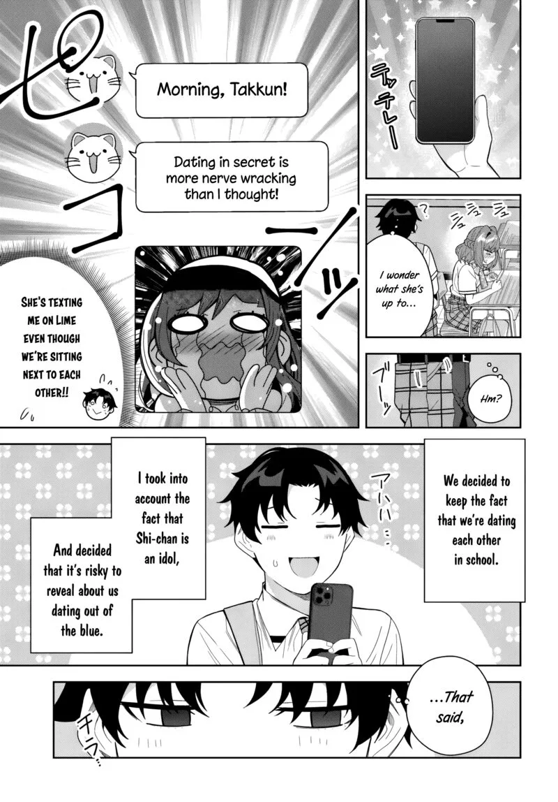 Classmate no Moto Idol ga, Tonikaku Kyodou Fushin Nan desu Chapter 24 page 9