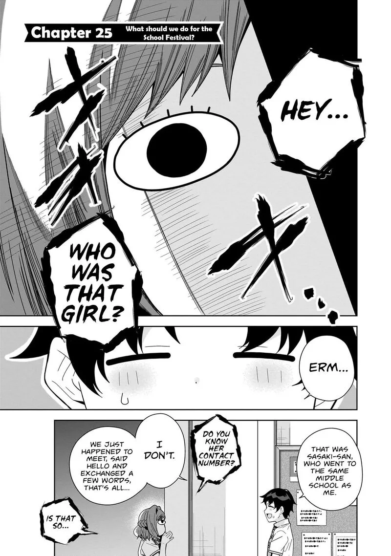 Classmate no Moto Idol ga, Tonikaku Kyodou Fushin Nan desu Chapter 25 page 1