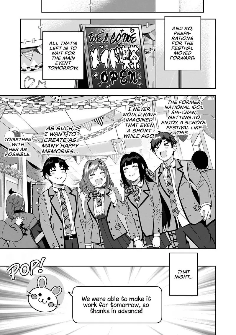 Classmate no Moto Idol ga, Tonikaku Kyodou Fushin Nan desu Chapter 28 page 35