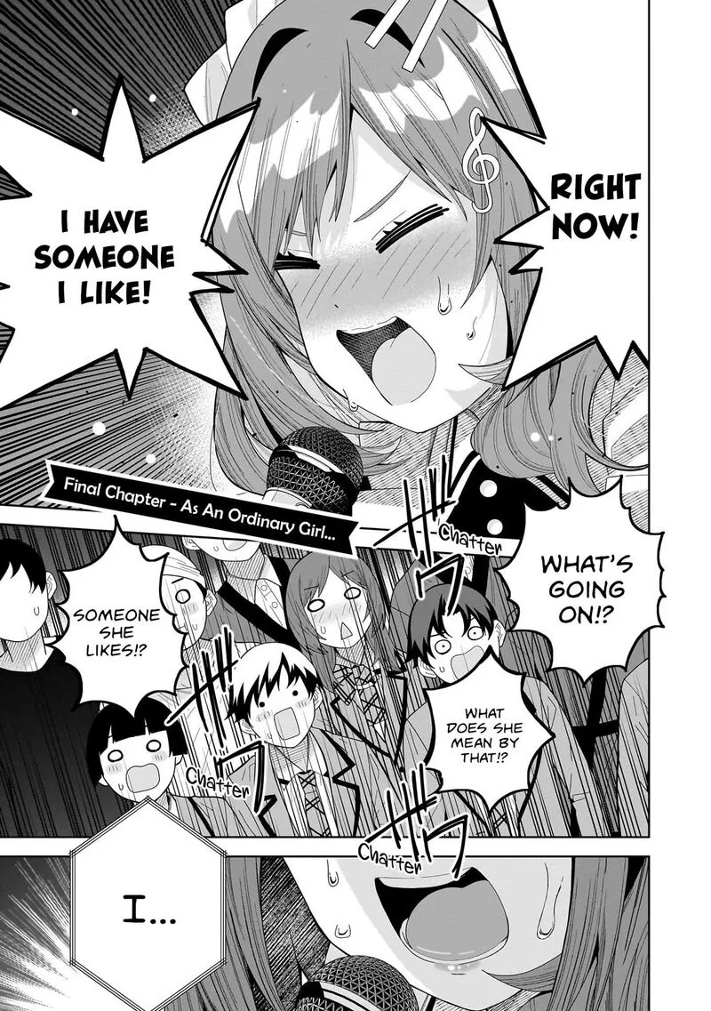 Classmate no Moto Idol ga, Tonikaku Kyodou Fushin Nan desu Chapter 32 page 1
