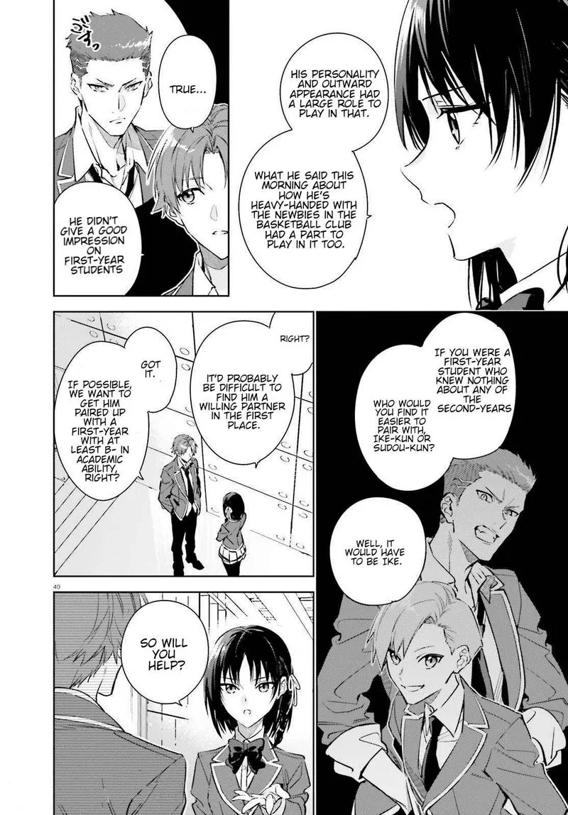 Classroom of the Elite - 2nd Year Chapter 1 page 39
