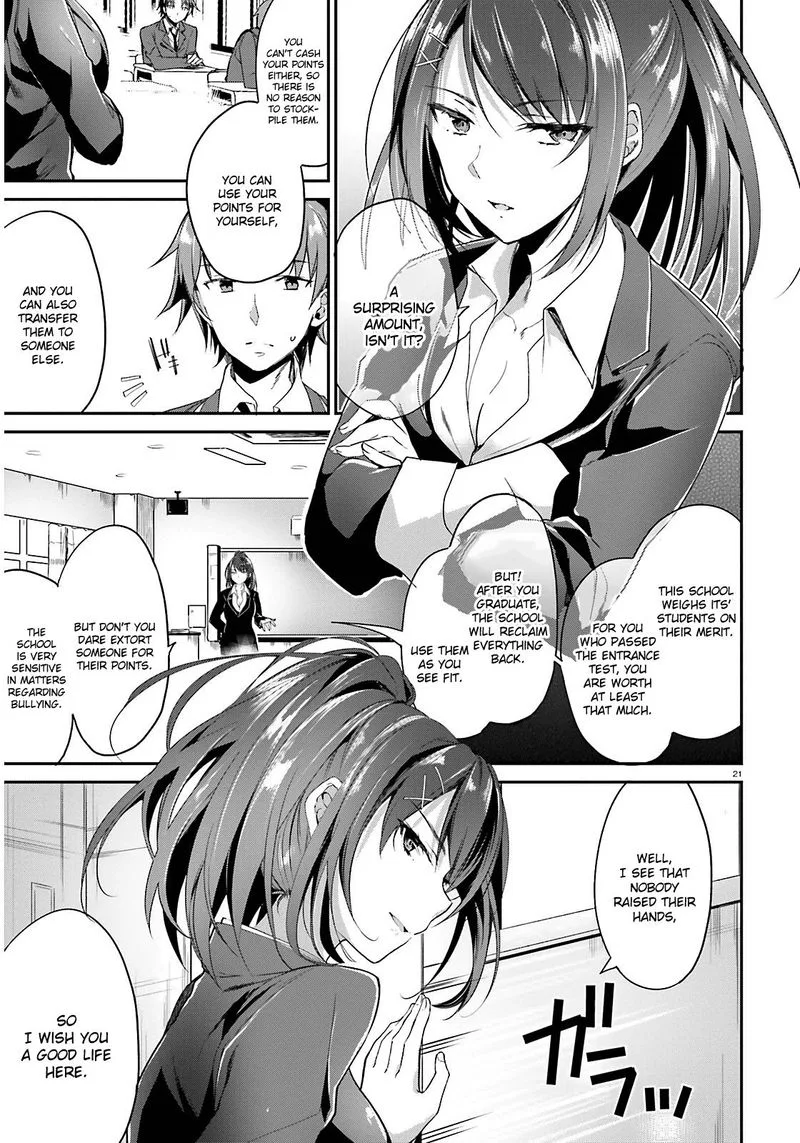 Classroom of the Elite Chapter 1 page 21