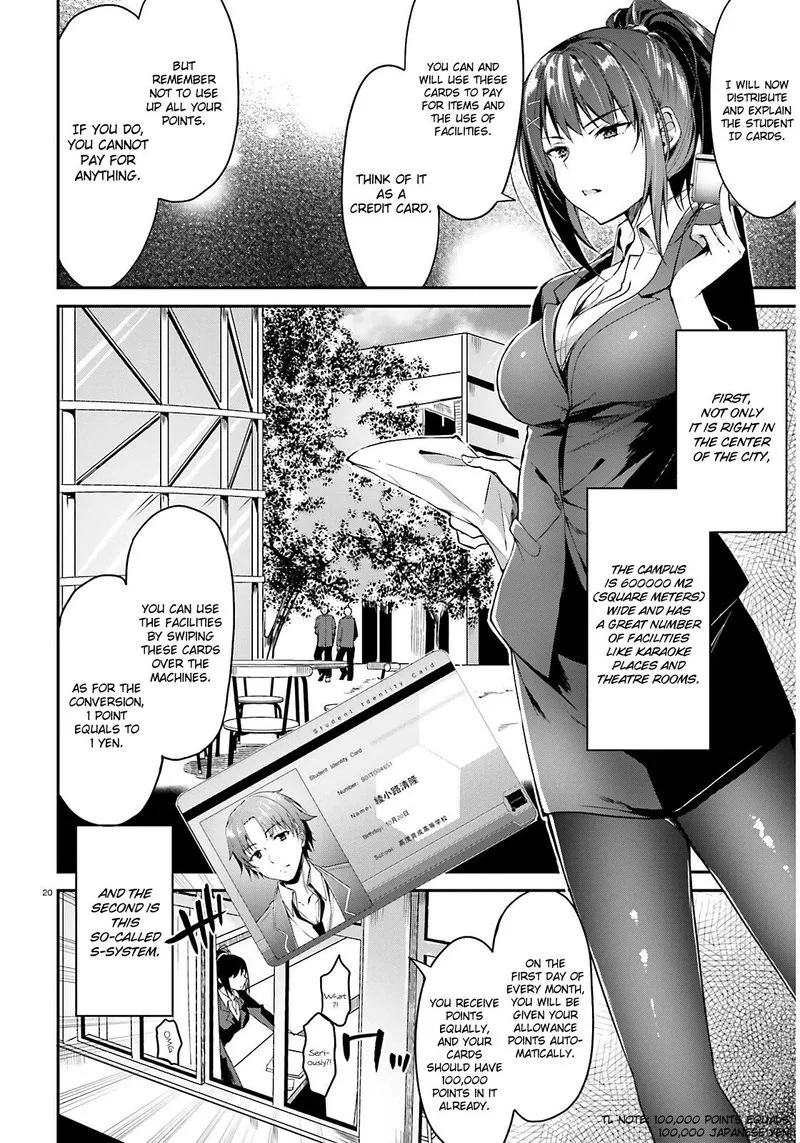 Classroom of the Elite Chapter 1 page 20