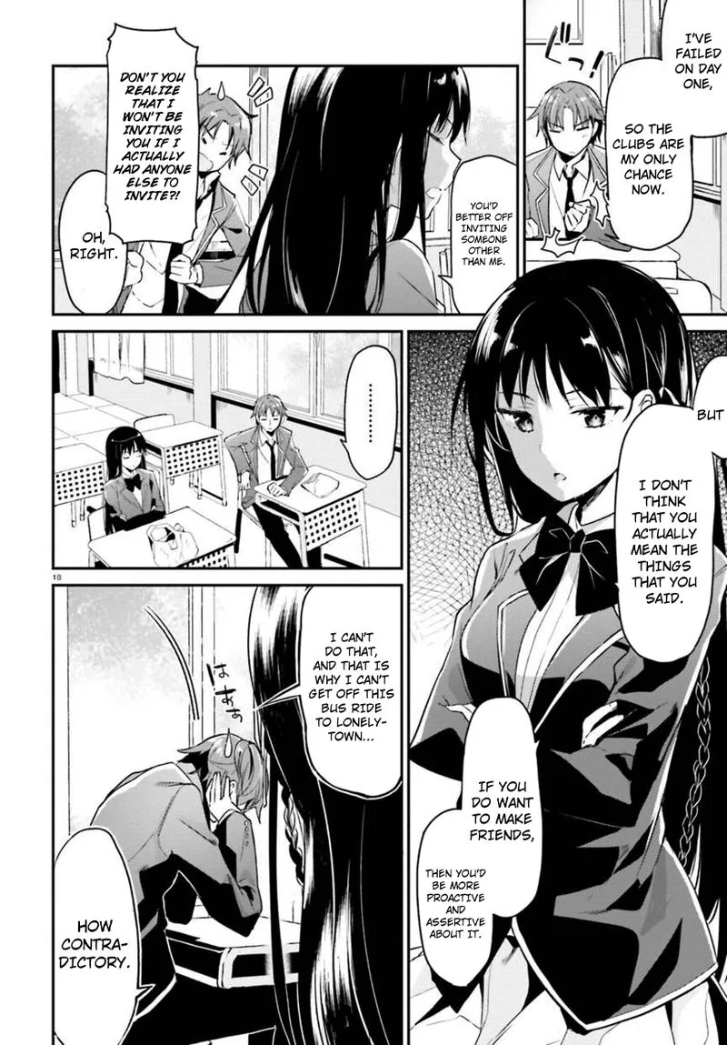 Classroom of the Elite Chapter 2 page 18