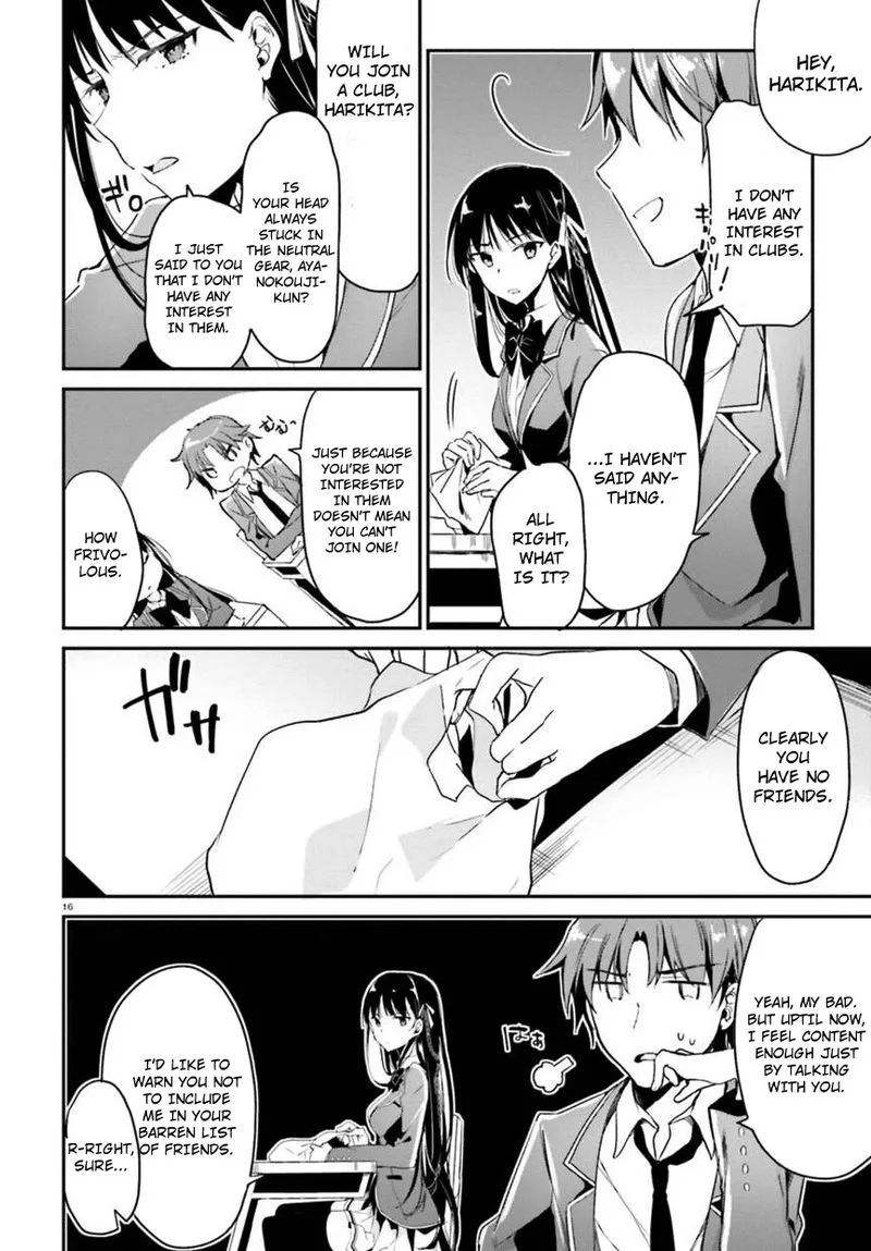 Classroom of the Elite Chapter 2 page 16