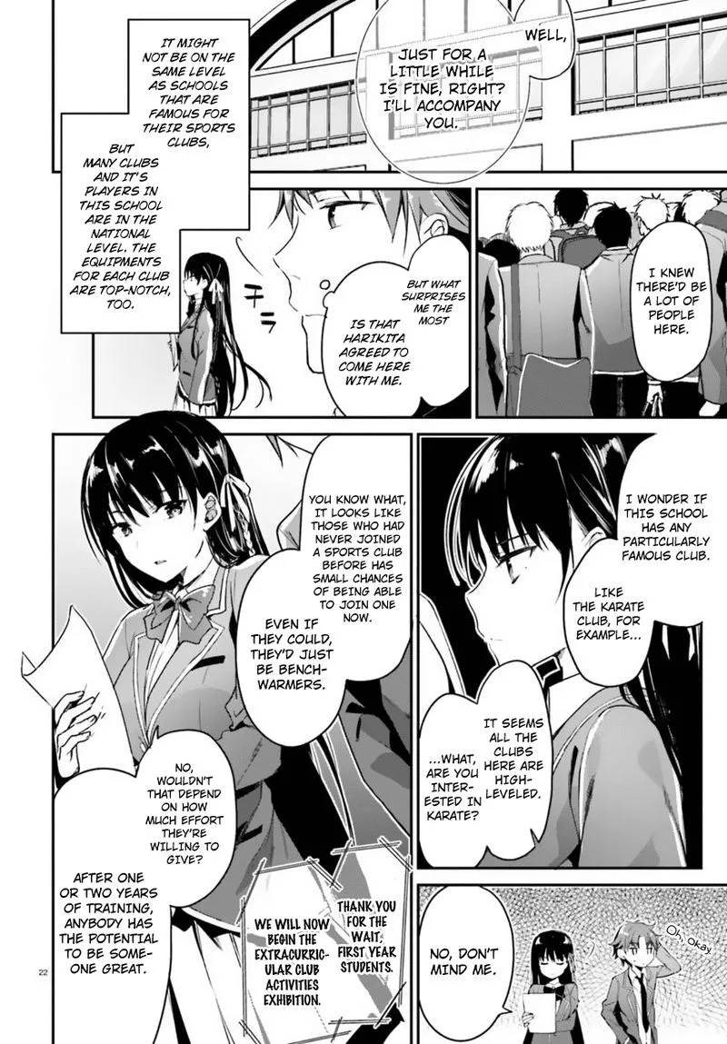 Classroom of the Elite Chapter 2 page 22