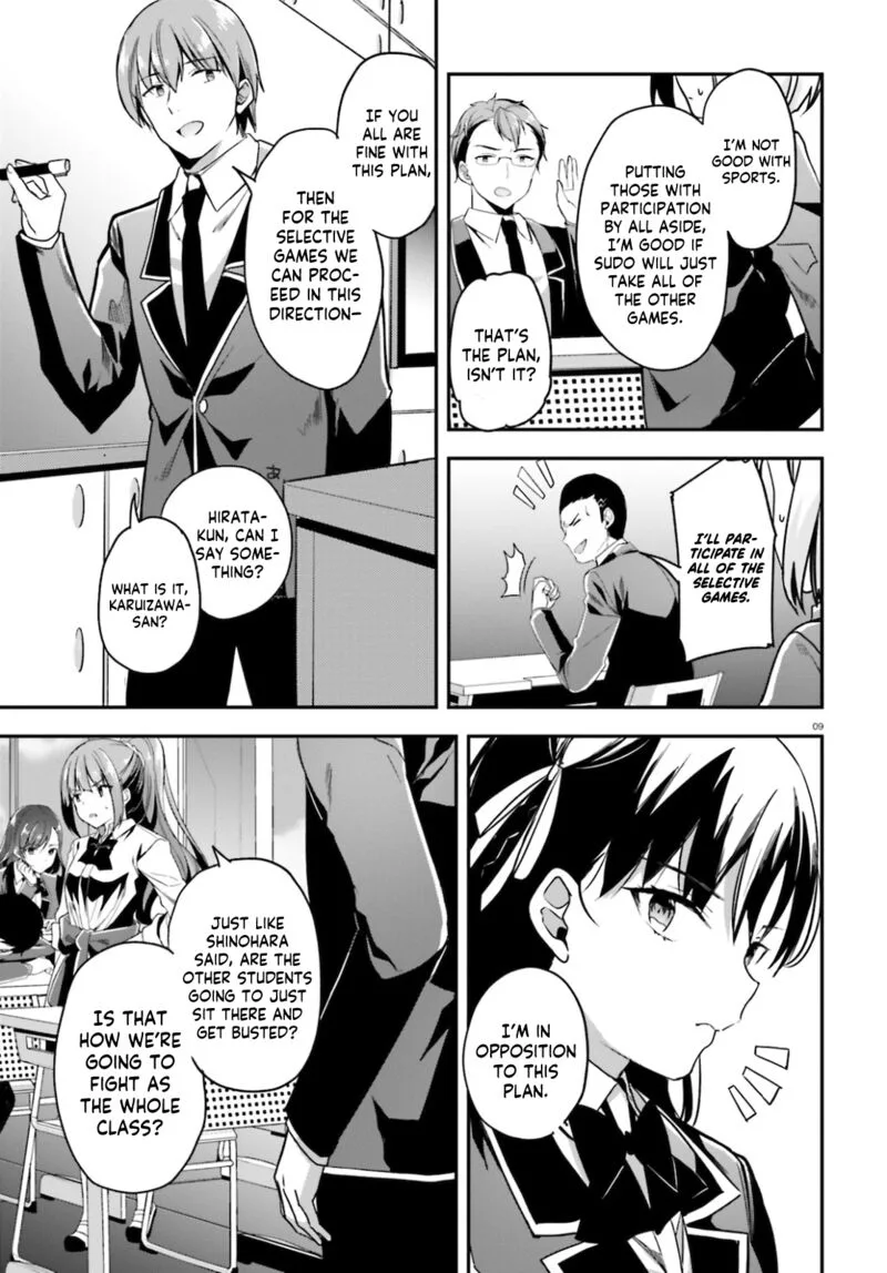 Classroom of the Elite Chapter 58 page 9