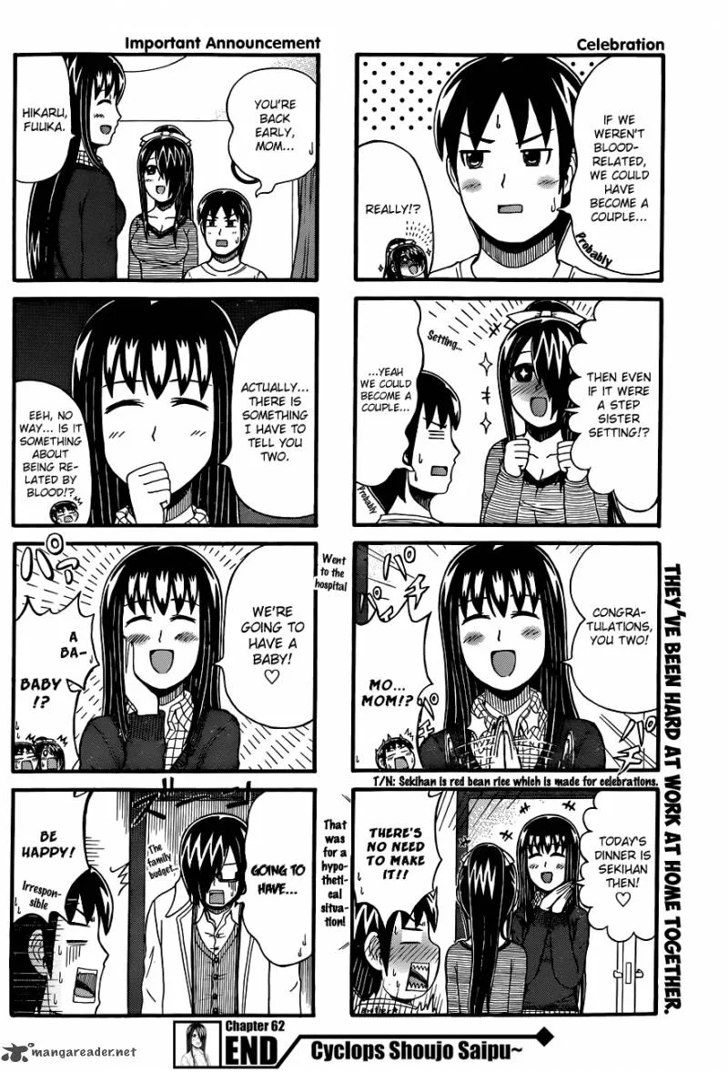 Cyclops Shoujo Saipu Chapter 62 page 4