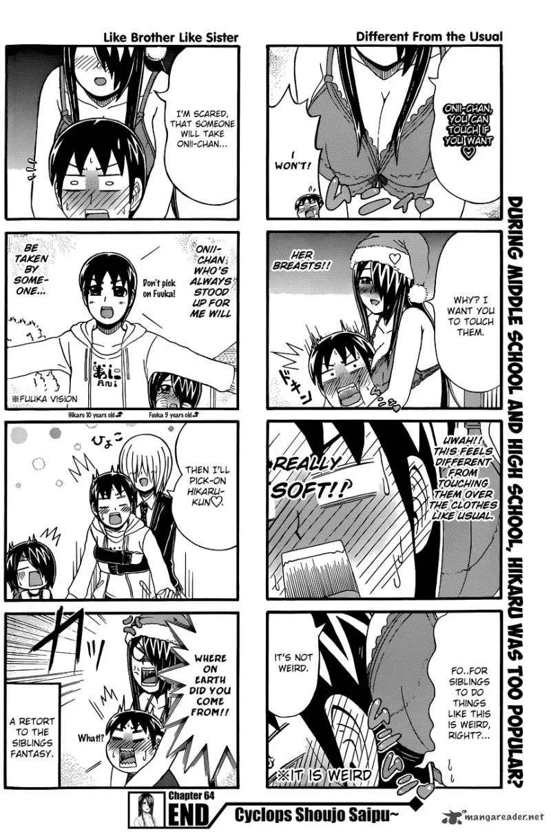Cyclops Shoujo Saipu Chapter 64 page 4