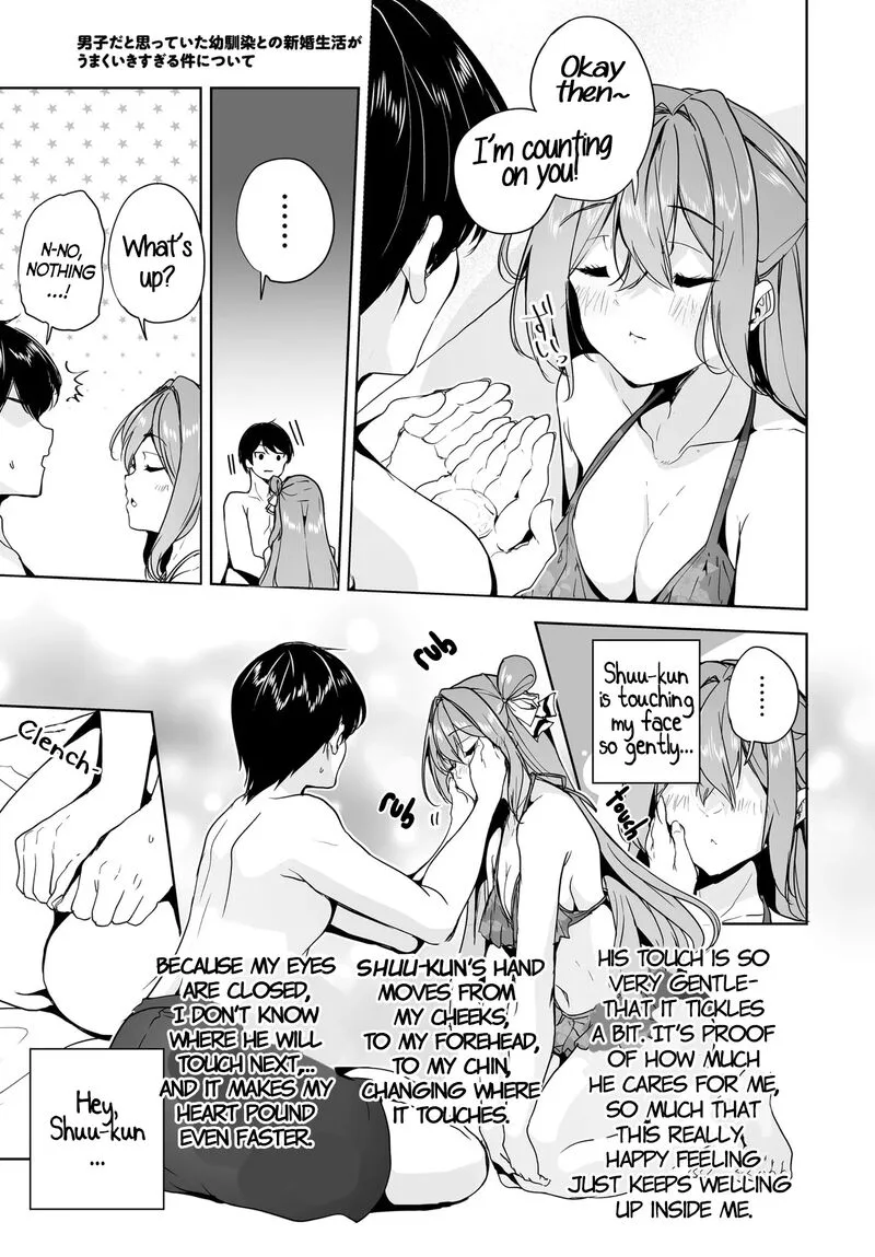 Danshi da to Omotteita Osanajimi to no Shinkon Seikatsu ga Umaku Ikisugiru Ken ni Tsuite Chapter 16 page 13