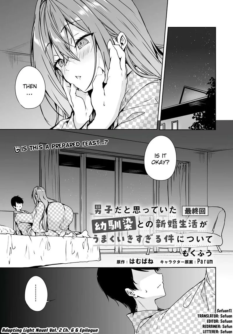 Danshi da to Omotteita Osanajimi to no Shinkon Seikatsu ga Umaku Ikisugiru Ken ni Tsuite Chapter 20 page 1