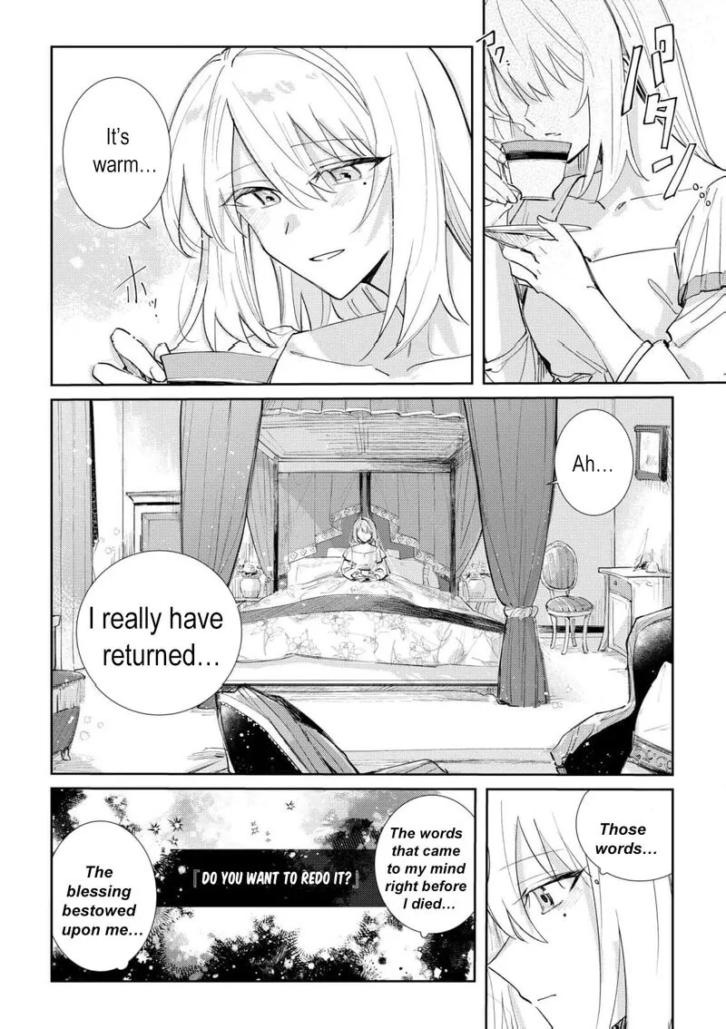 Danzaisareta Makegumi Reijou desu ga, Jikan wo Modoseru you ni Natta no de Kondokoso ni Shiawase ni narimasu Chapter 2 page 6