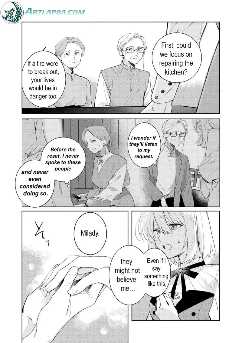 Danzaisareta Makegumi Reijou desu ga, Jikan wo Modoseru you ni Natta no de Kondokoso ni Shiawase ni narimasu Chapter 8 page 19